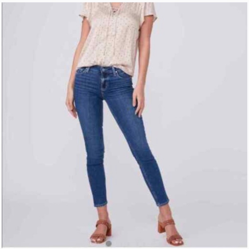 Paige Jeans Verdugo Skinny Ankle 27 Tami Med Wash Denim Lowrise straight leg